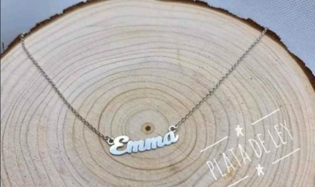 Colgante con nombre personalizado plata - Imagen 4