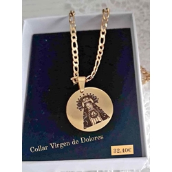 Colgante fotograbado virgen de los Dolores - Imagen 1