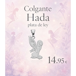 Colgante hada plata de ley - Imagen 1