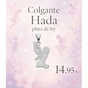 Colgante hada plata de ley - Imagen 1