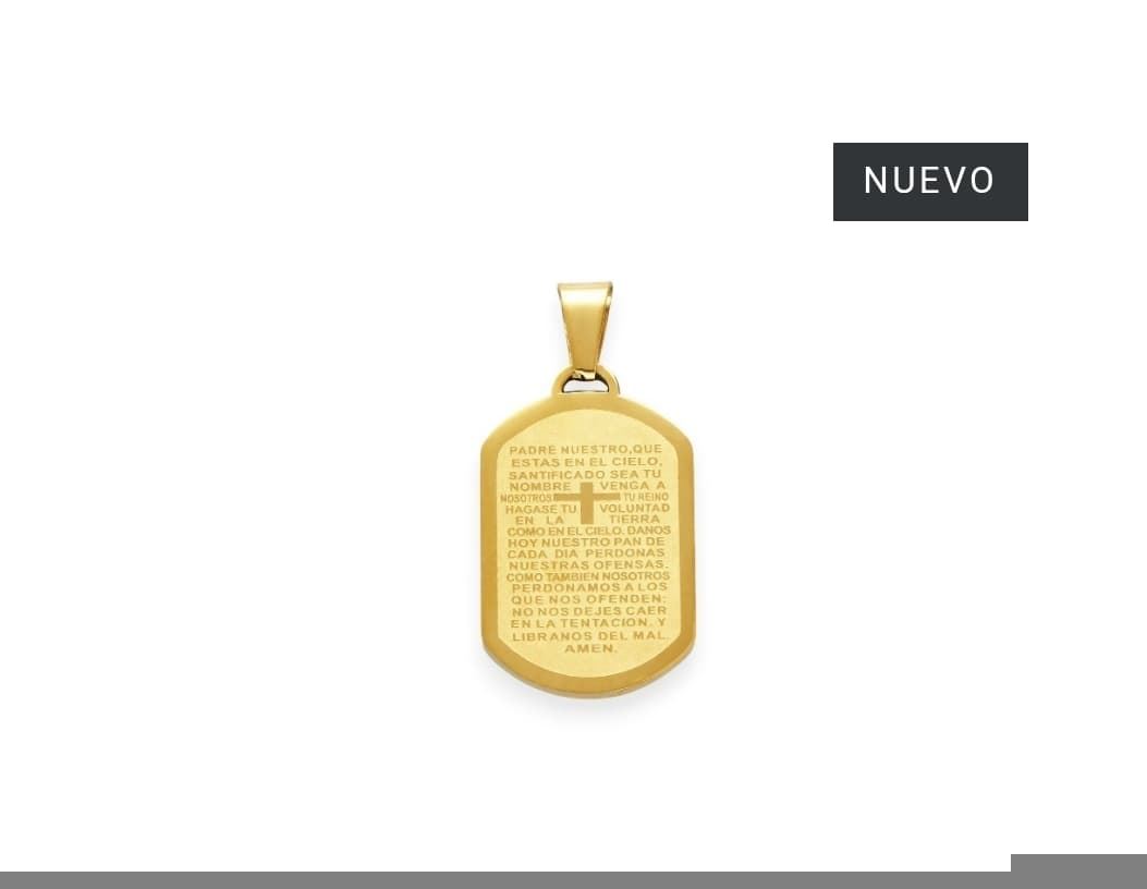 Colgante medalla padre nuestro - Imagen 1