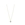 Collar corazón con circonita oro 9 ktes - Imagen 2