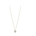 Collar corazón con circonita oro 9 ktes - Imagen 2