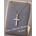 Collar cruz circonitas acero - Imagen 1