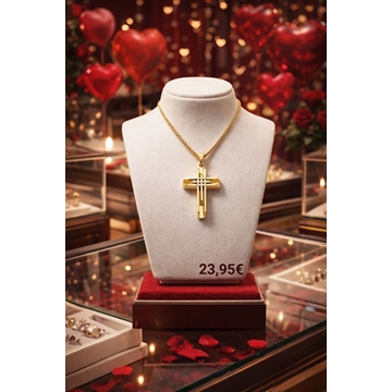 Collar cruz dimensión acero - Imagen 1