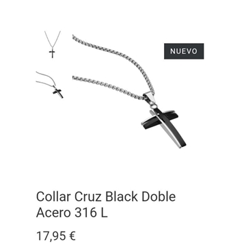Collar Cruz doble - Imagen 2
