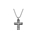 Collar cruz greca bicolor acero - Imagen 2