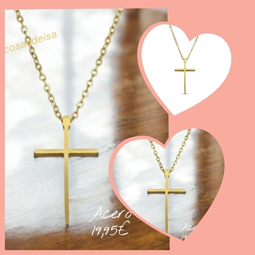 Collar cruz perfilada - Imagen 1
