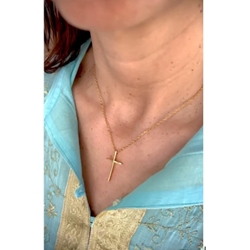 Collar cruz perfilada - Imagen 2