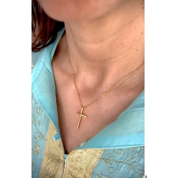 Collar cruz perfilada - Imagen 2