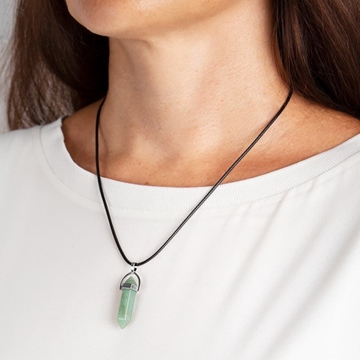Collar cuarzo aventurina verde - Imagen 1