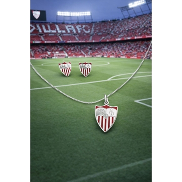 Collar Futbol S.D Sevilla plata de primera ley - Imagen 1