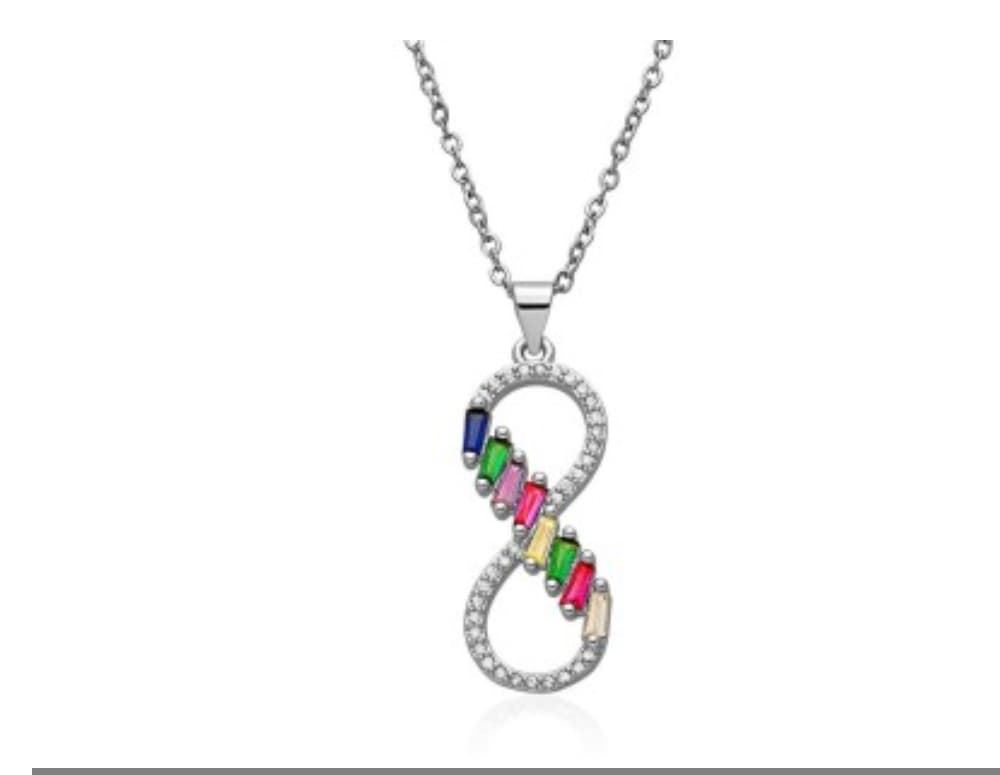 Collar infinito colours acero - Imagen 1