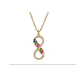 Collar infinito colours acero - Imagen 2