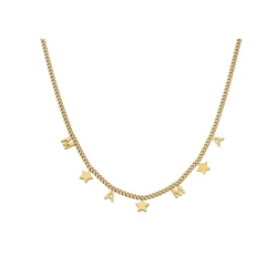 Collar mama con estrellas acero bañado en oro Avancy - Imagen 1