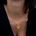 Collar mamá doble corazón plata - Imagen 1