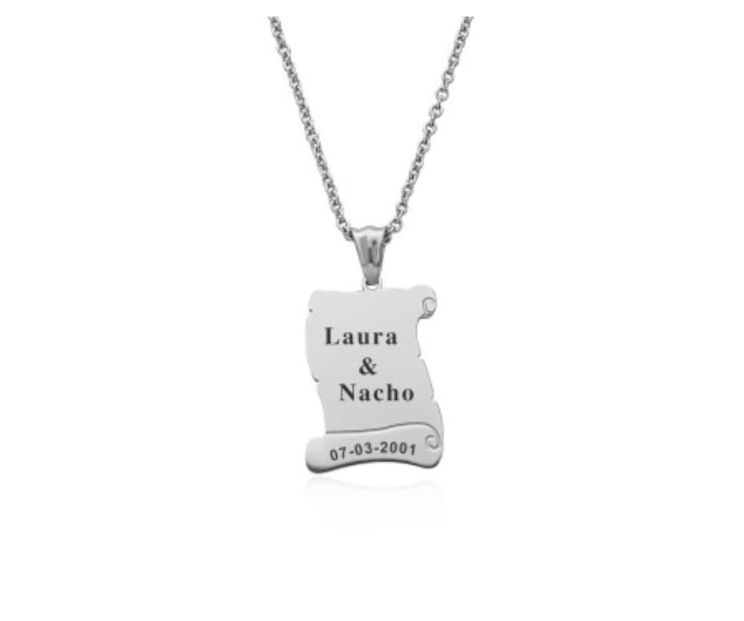 Collar pergamino acero - Imagen 1