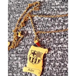 Collar Pergamino con escudo de fútbol avancy - Imagen 1