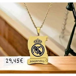 Collar Pergamino con escudo de fútbol avancy - Imagen 2