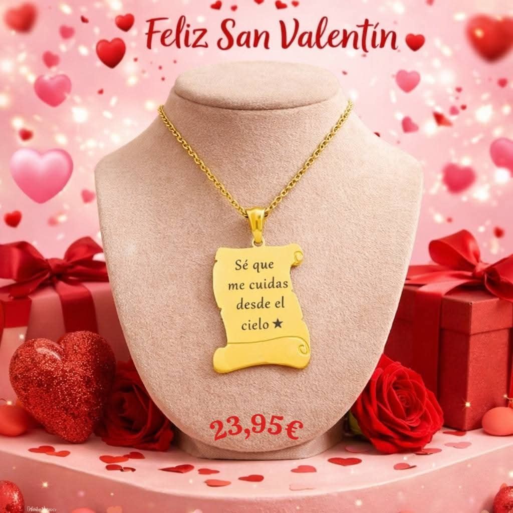 Collar pergamino personalizado acero - Imagen 1