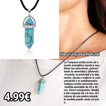 Collar turquesa natural - Imagen 1