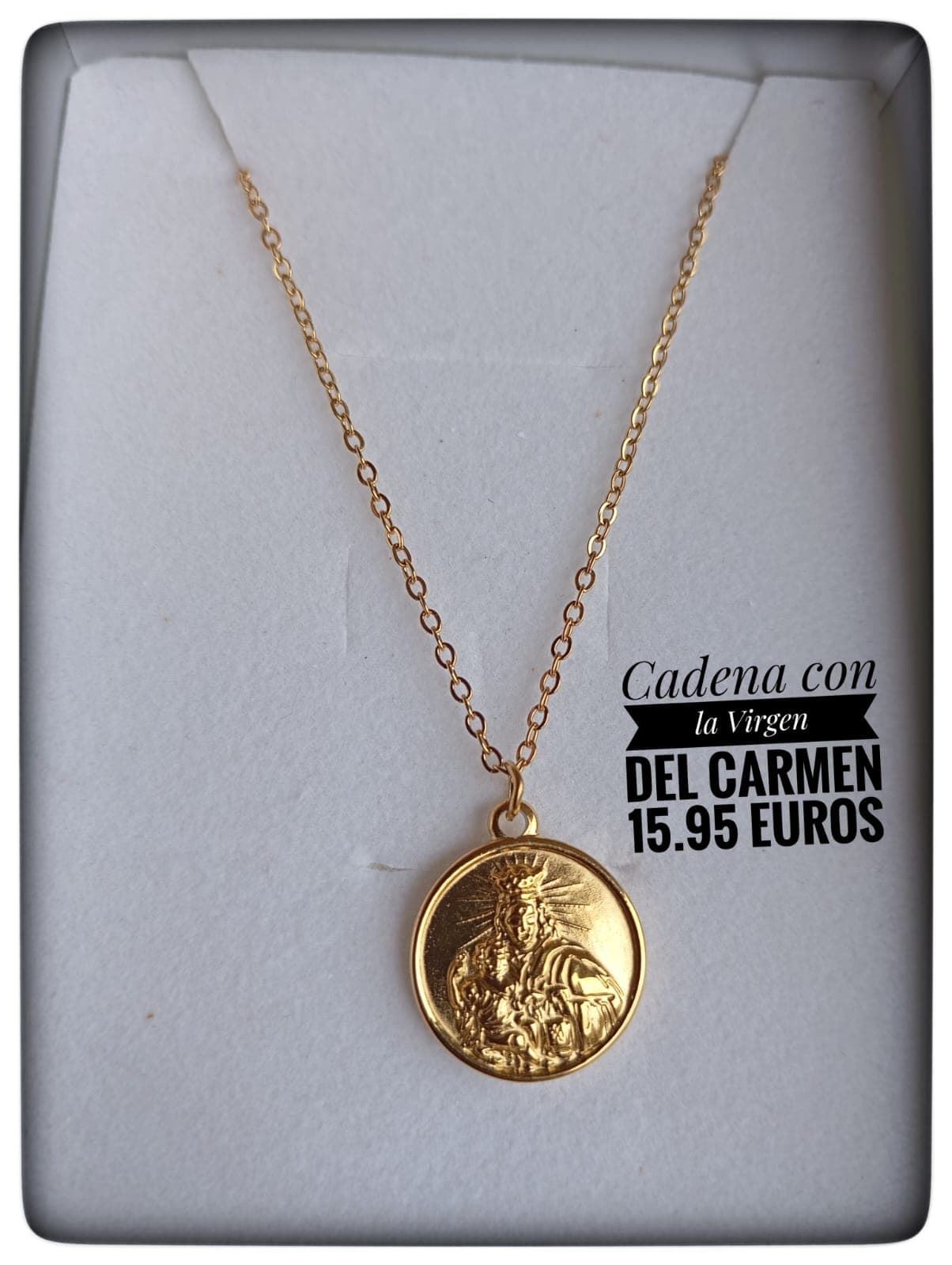 Collar Virgen del Carmen Acero - Imagen 1