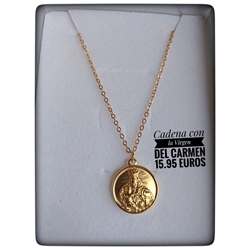 Collar Virgen del Carmen Acero - Imagen 1