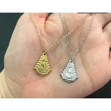 Collar virgen del Rocío acero - Imagen 1