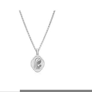 Collar virgen María niña plata de ley primera comunión - Imagen 1