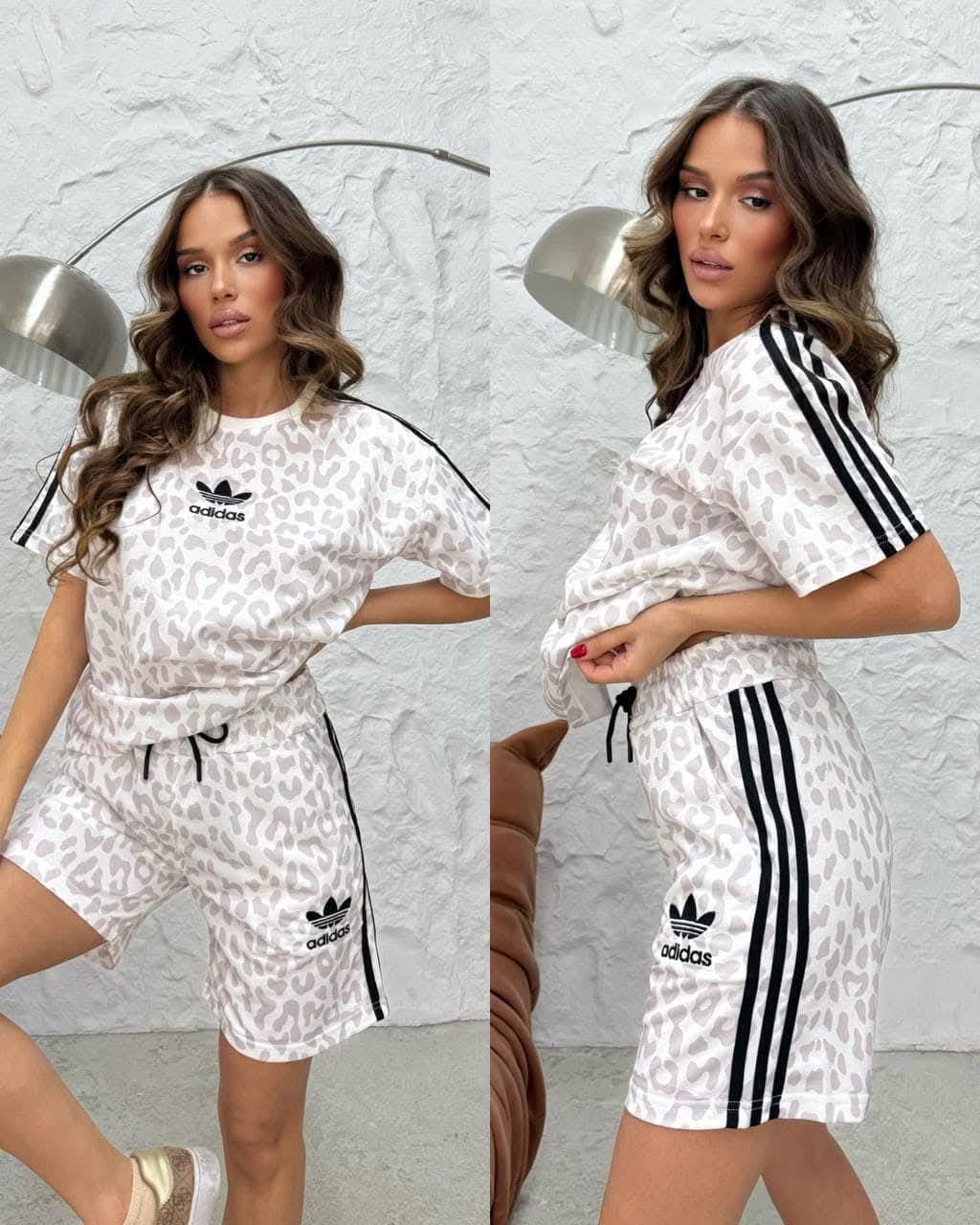 Conjunto Adidas estampado leopardo - Imagen 1