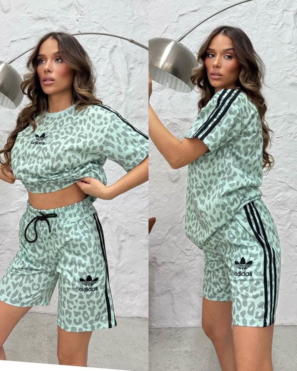 Conjunto Adidas estampado leopardo - Imagen 3