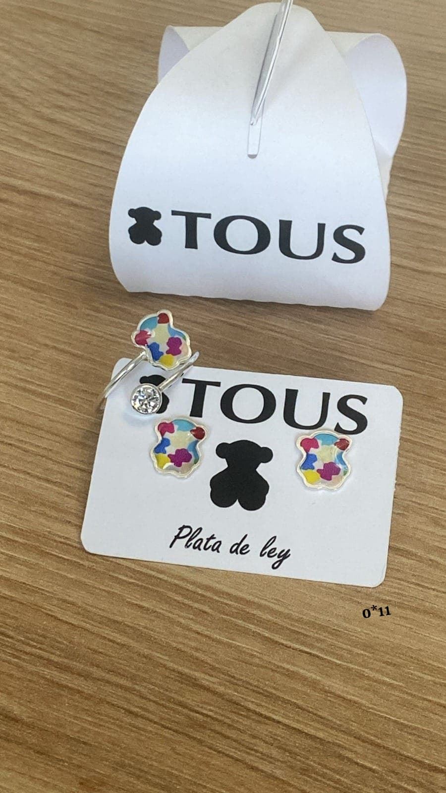 Conjunto anillo adaptable y pendientes Tous - Imagen 1