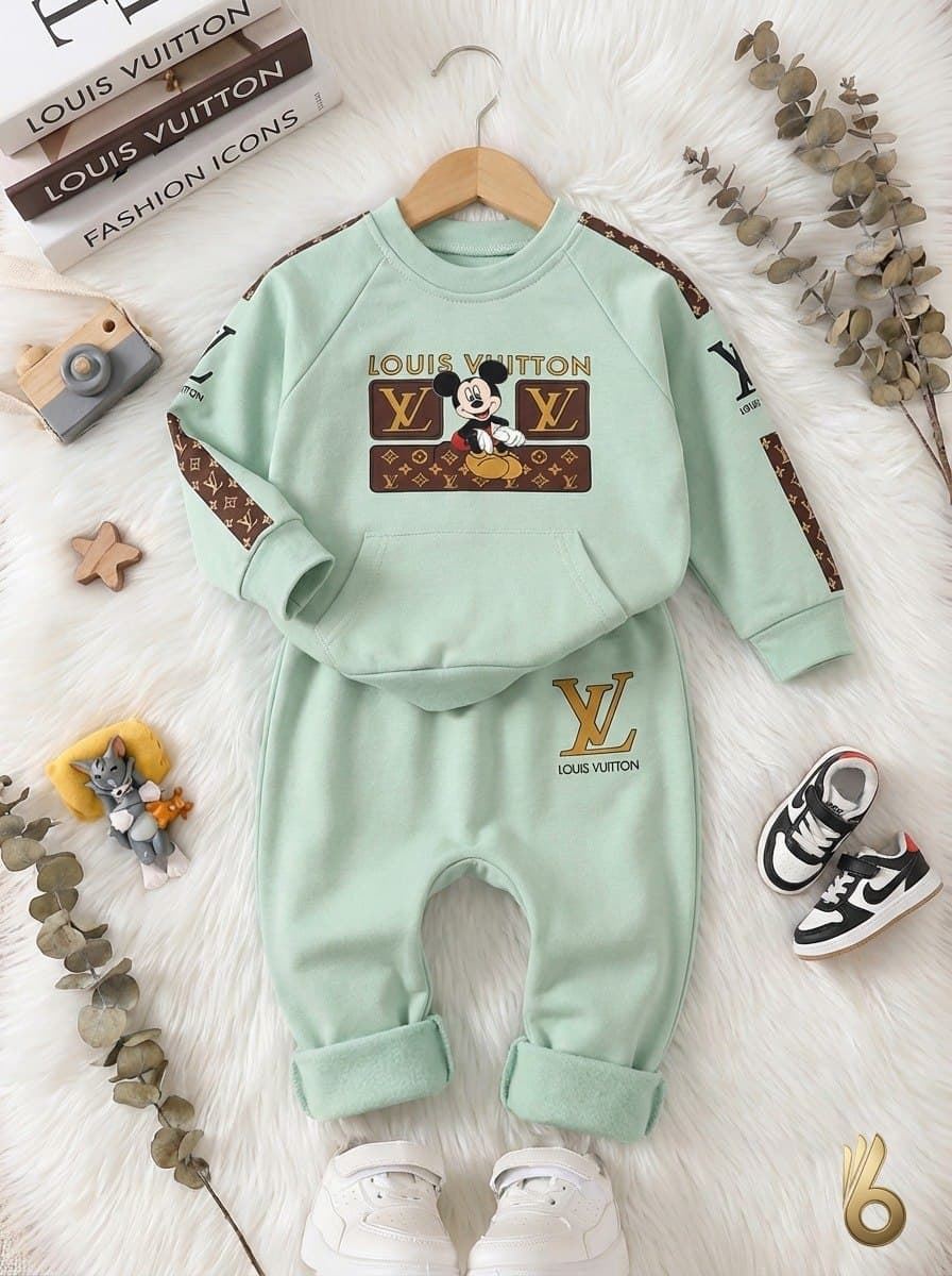 Conjunto bebé Louis Vuitton Mickey - Imagen 1