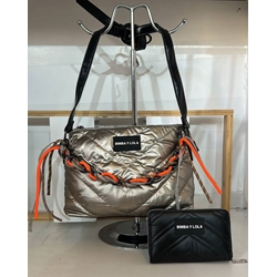 Conjunto bolso y cartera acolchados Bimba - Imagen 2
