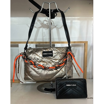 Conjunto bolso y cartera acolchados Bimba - Imagen 2