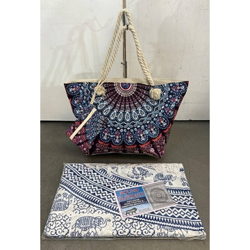 Conjunto bolso y toalla Mandala - Imagen 1