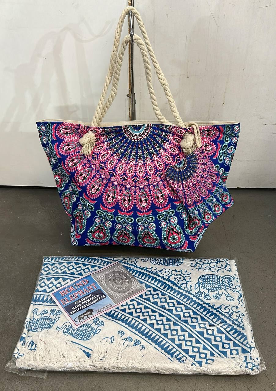 Conjunto bolso y toalla Mandala - Imagen 2