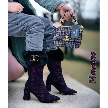 Conjunto Botas de tacón y bolso Chanel - Imagen 1
