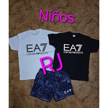 Conjunto camiseta y bañador Armani de niños - Imagen 1