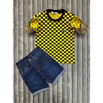 Conjunto camiseta y bermudas vaqueras niño - Imagen 2