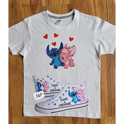 Conjunto camiseta y Converse personalizadas - Imagen 1
