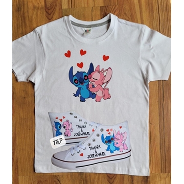 Conjunto camiseta y Converse personalizadas - Imagen 1