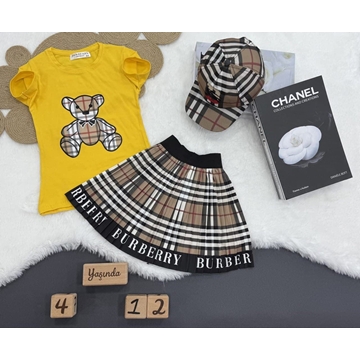 Conjunto camiseta y falda Burberry niña - Imagen 1