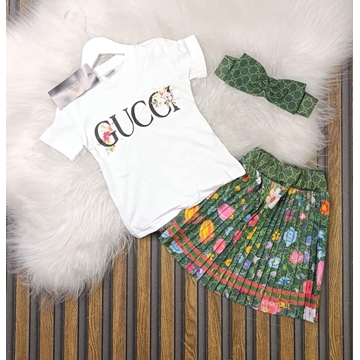 Conjunto camiseta y falda Gucci niña - Imagen 1