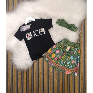 Conjunto camiseta y falda Gucci niña - Imagen 2
