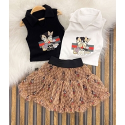 Conjunto camiseta y falda Gucci - Imagen 1