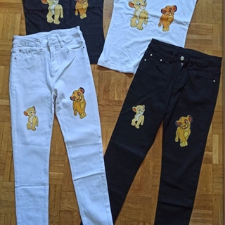 Conjunto camiseta y jeans mujer Simba Disney - Imagen 1