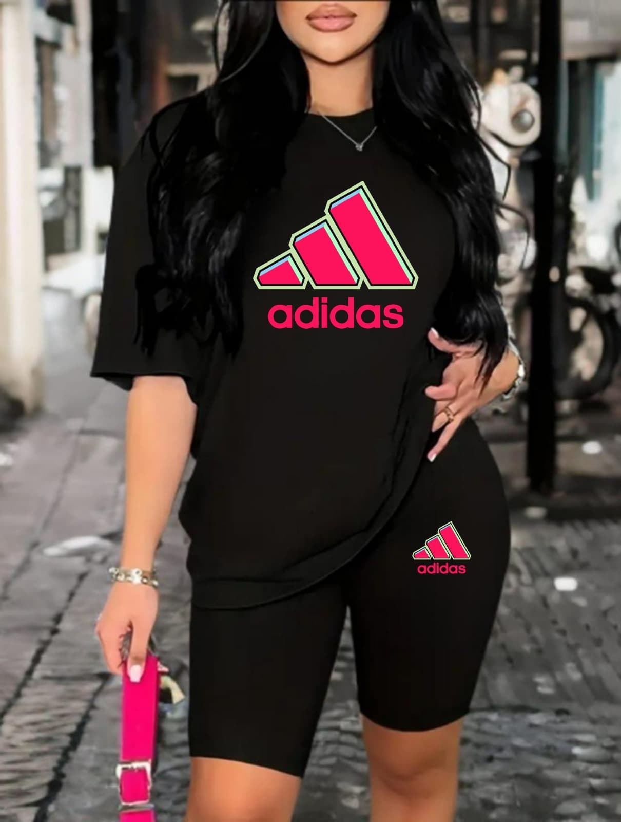 Conjunto camiseta y leggins Adidas de mujer - Imagen 2