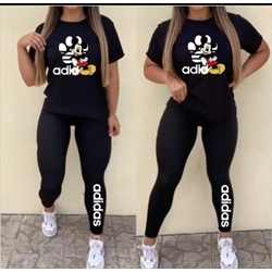 Conjunto camiseta y leggins Adidas Mickey - Imagen 1