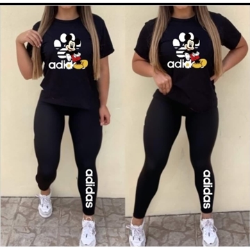 Conjunto camiseta y leggins Adidas Mickey - Imagen 1